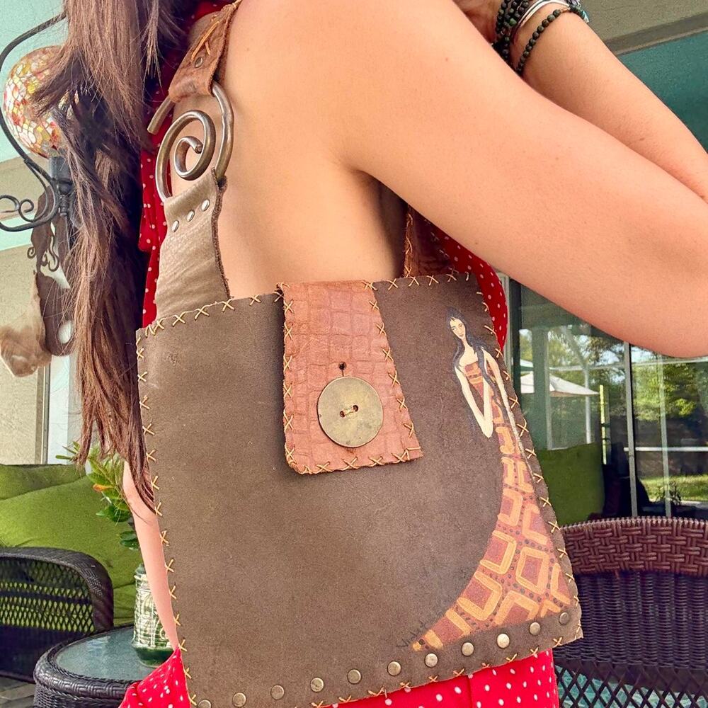 Handmade Leather Shoulder Purse
